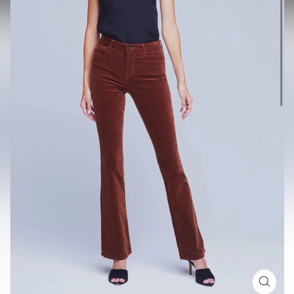 L'AGENCEStevie Velvet Pant In Nu Buck